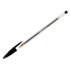 STYLO À BILLE BIC CRISTAL NOIR ÉCRITURE MOYENNE - boîte de 20