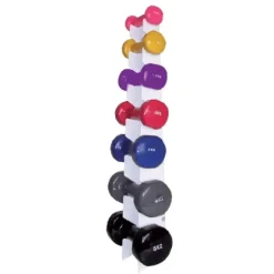 SUPPORT MÉTAL POUR HALTÈRES MAMBO RANGEMENT 7 PAIRES - support seul