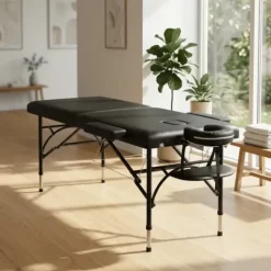 TABLE DE MASSAGE PLIANTE ALPHA ALU LÉGÈRE MEDICLINIC - aluminium