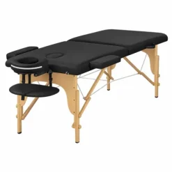 TABLE DE MASSAGE PLIANTE NOIR BOIS - ALPHA WOOD
