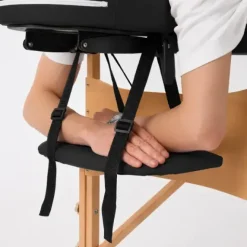 TABLE DE MASSAGE PLIANTE NOIR BOIS - ALPHA WOOD