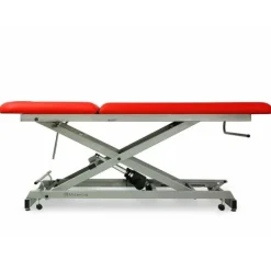 TABLE ELECTRIQUE 2 PLANS AVEC CHASSIS CISEAUX ET ROULETTES