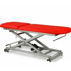 TABLE ELECTRIQUE 2 PLANS AVEC CHASSIS CISEAUX ET ROULETTES