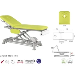 TABLE ÉLECTRIQUE CISEAUX 2 PLANS T13 62X188