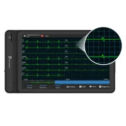 TABLETTE ECG S-120 12 PISTES ÉCRAN TACTILE 7 POUCES LEPU MEDICAL - black édition