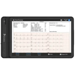 TABLETTE ECG S-120 12 PISTES ÉCRAN TACTILE 7 POUCES LEPU MEDICAL - black édition