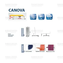 TABLE VERTICALISATION CANOVA - HAUTEUR FIXE