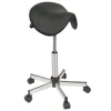 TABOURET PONY ASSISE ERGONOMIQUE HAUTEUR RÉGLABLE - noir