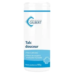TALC DOUCEUR FLACON POUDREUR ABSORBANT LABORATOIRES GILBERT - 100 g