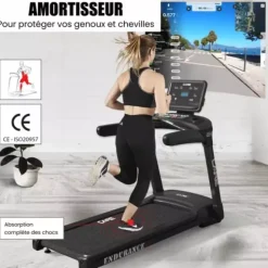 TAPIS DE COURSE PROFESSIONNEL ENDURANCE 22 KM/H CARE - usage professionnel