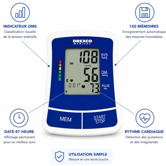 TENSIOMÈTRE ÉLECTRONIQUE AU BRAS AUTOMATIQUE SIGMATENS BMZ-248