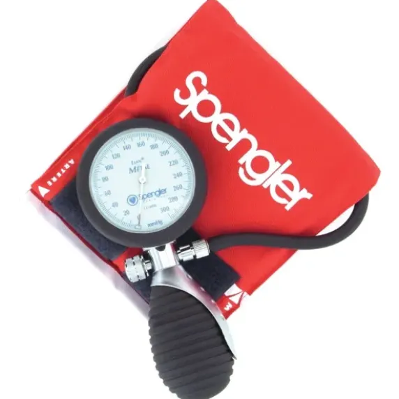TENSIOMÈTRE MANOPOIRE LIAN MÉTAL ADULTE AMBIDEXTRE SPENGLER - rouge