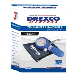 TENSIOMÈTRE MANOPOIRE RÉSISTANT AUX CHOCS DREXCO MÉDICAL - bleu