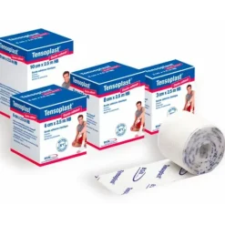 TENSOPLAST BANDE ADHÉSIVE ÉLASTIQUE DE CONTENTION BSN - 20 cm x 2,5 m