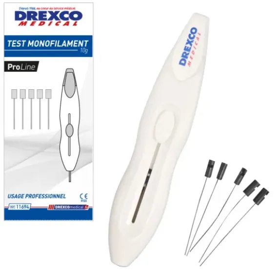 TEST MONOFILAMENT 10 G SENSIBILITÉ TACTILE DREXCO MEDICAL - avec 6 recharges