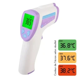 THERMOMÈTRE INFRAROUGE SANS CONTACT YI-400 LECTURE IMMÉDIATE MEDICLINIC