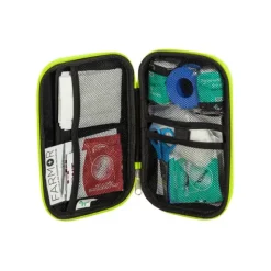 TROUSSE DE SECOURS ÉCOLE PETIT MODÈLE COMPACTE FARMOR - vert fluo
