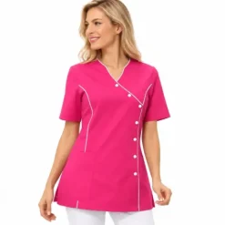 TUNIQUE MÉDICALE FEMME LUCIE COUPE AJUSTÉE ASYMÉTRIQUE - plusieurs tailles et coloris
