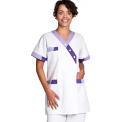 TUNIQUE MÉDICALE FEMME TIMBI BICOLORE COMED - manches courtes