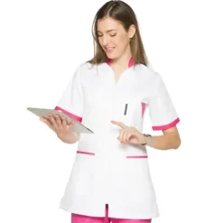 TUNIQUE MEDICALE FEMME ADEN COUPE CINTREE ZIP DEVANT - plusieurs tailles et coloris