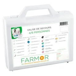 VALISE DE SECOURS 4/6 PERSONNES SUPPORT MURAL FARMOR - 4 à 6 personnes