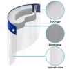 VISIÈRE DE PROTECTION SPLASH ANTI-BUÉE PANORAMIQUE - lot de 2