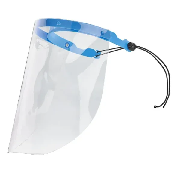 VISIÈRE ROTATIVE ÉLASTIQUE DE SERRAGE PET ANTI-BUÉE - 240 x 170 mm