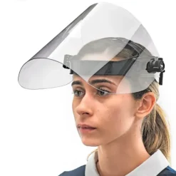 VISIÈRE ROTATIVE PRO BANDEAU AJUSTABLE ÉCRAN PET - visière montée