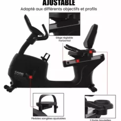 VÉLO ERGOMÈTRE SEMI-ALLONGÉ ROADSTER USAGE PROFESSIONNEL CARE - auto-alimenté