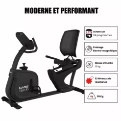VÉLO SEMI-ALLONGÉ TELIS RS ERGOMÈTRE CONNECTÉ CARE - usage professionnel